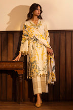 Unstitched 3 Piece Slub  Suit