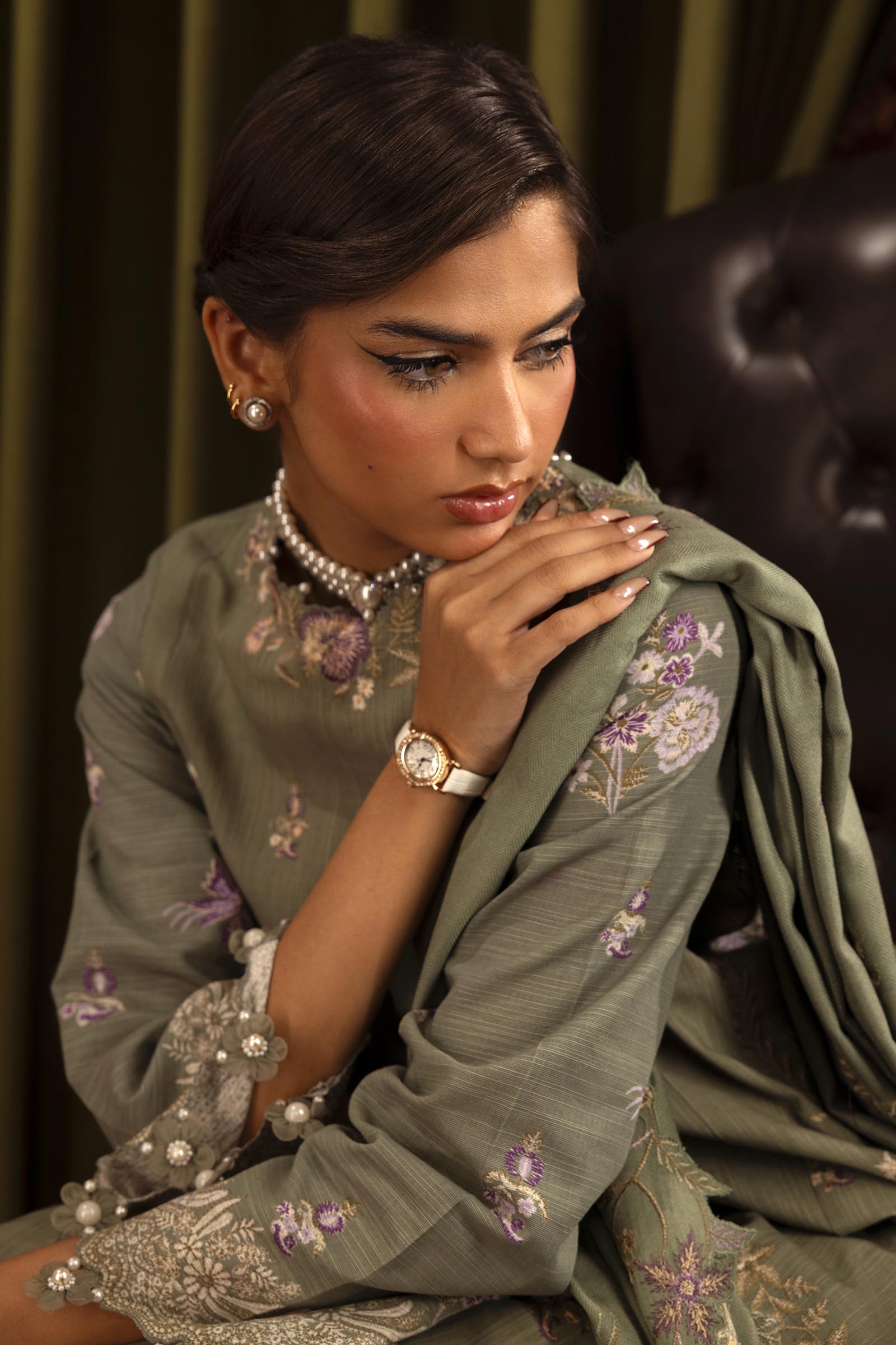 Unstitched 3 Piece Slub Suit