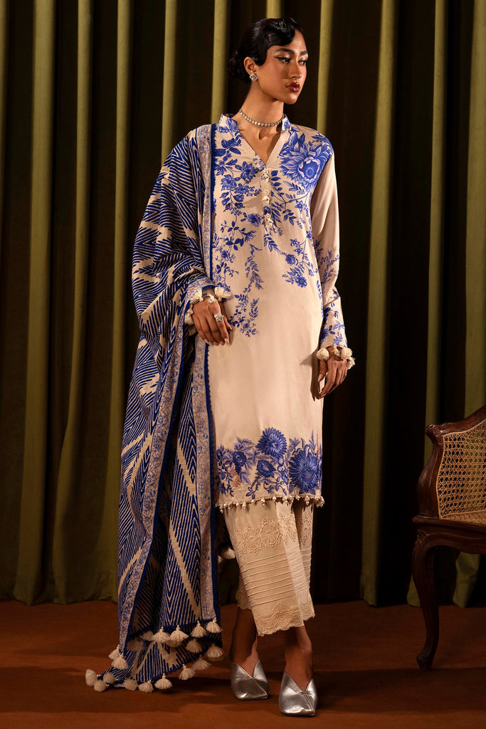 Unstitched Winter Linen 3 Piece Suit