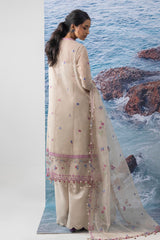 Unstitched Muzlin Woven Net 3 Piece Suit