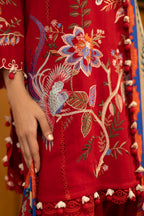 Unstitched Slub Muzlin 3 Piece Suit