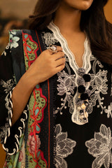 Unstitched Slub Muzlin 3 Piece Suit