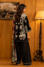Unstitched Slub Muzlin 3 Piece Suit