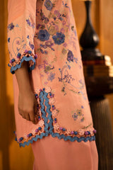 Unstitched Slub Muzlin 3 Piece Suit