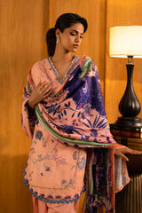 Unstitched Slub Muzlin 3 Piece Suit