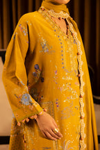 Unstitched Slub Muzlin 3 Piece Suit