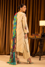 Unstitched Slub Muzlin 3 Piece Suit