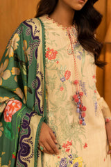 Unstitched Slub Muzlin 3 Piece Suit