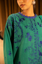 Unstitched Slub Muzlin 3 Piece Suit