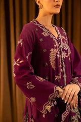 Unstitched Slub Muzlin 3 Piece Suit