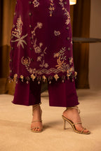 Unstitched Slub Muzlin 3 Piece Suit