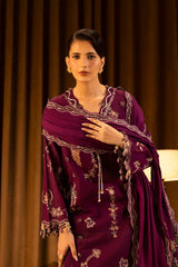 Unstitched Slub Muzlin 3 Piece Suit