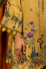 Unstitched Linen Muzlin 3 Piece Suit