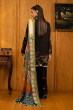 Unstitched Linen Muzlin 3 Piece Suit