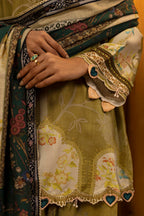 Unstitched Linen Muzlin 3 Piece Suit