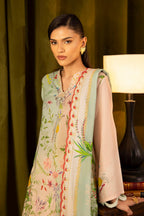 Unstitched Linen Muzlin 3 Piece Suit