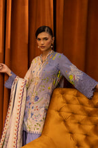 Unstitched Linen Muzlin 3 Piece Suit