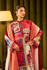 Unstitched Linen Muzlin 3 Piece Suit