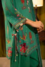 Unstitched Linen Muzlin 3 Piece Suit