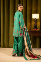 Unstitched Linen Muzlin 3 Piece Suit