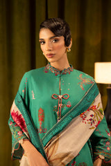 Unstitched Linen Muzlin 3 Piece Suit