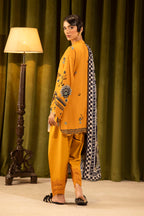 Unstitched Linen Muzlin 3 Piece Suit