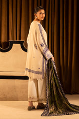 Unstitched Linen Muzlin 3 Piece Suit