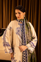 Unstitched Linen Muzlin 3 Piece Suit