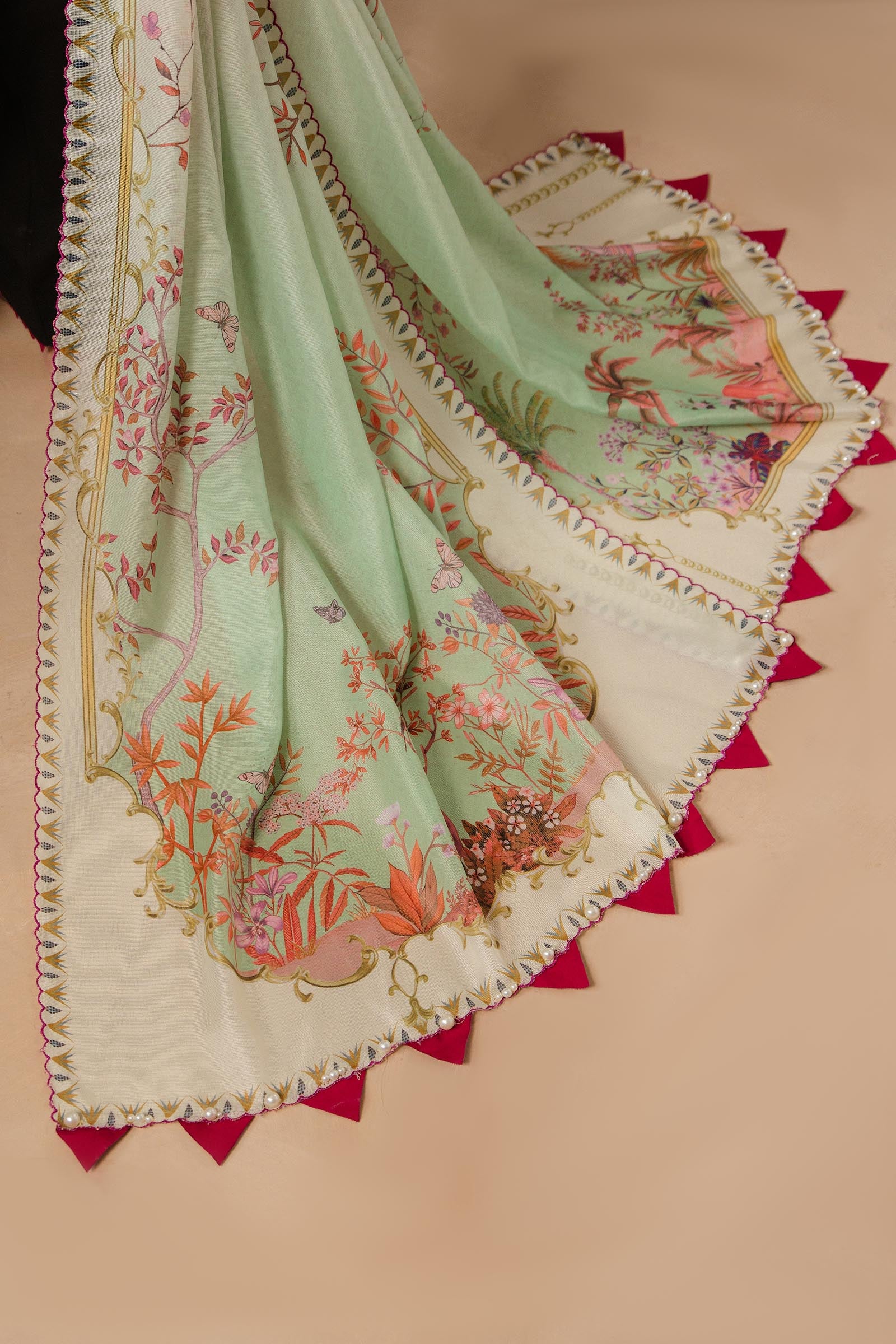 Unstitched Muzlin Lawn 3 Piece Suit