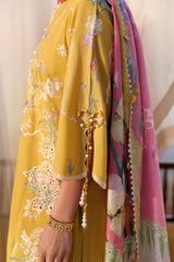 Unstitched Muzlin Lawn 3 Piece Suit