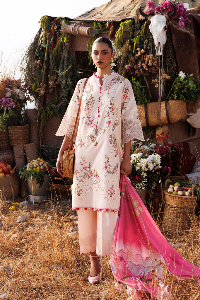 Unstitched Muzlin Lawn 3 Piece Suit