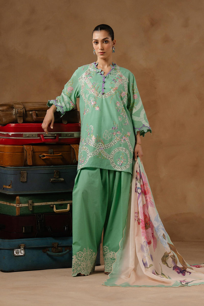 Unstitched Muzlin Lawn 3 Piece Suit