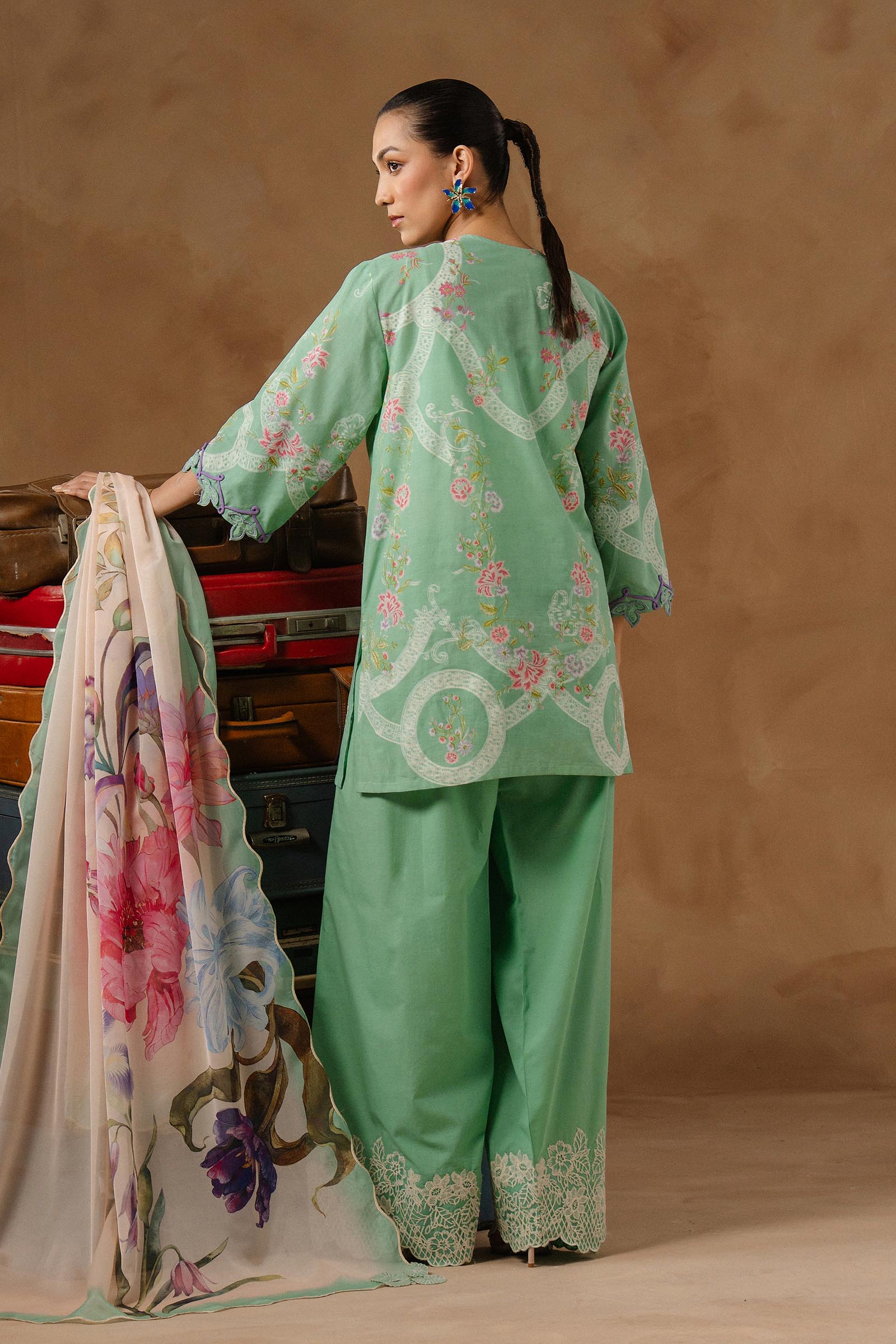 Unstitched Muzlin Lawn 3 Piece Suit