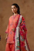 Unstitched Muzlin Lawn 3 Piece Suit