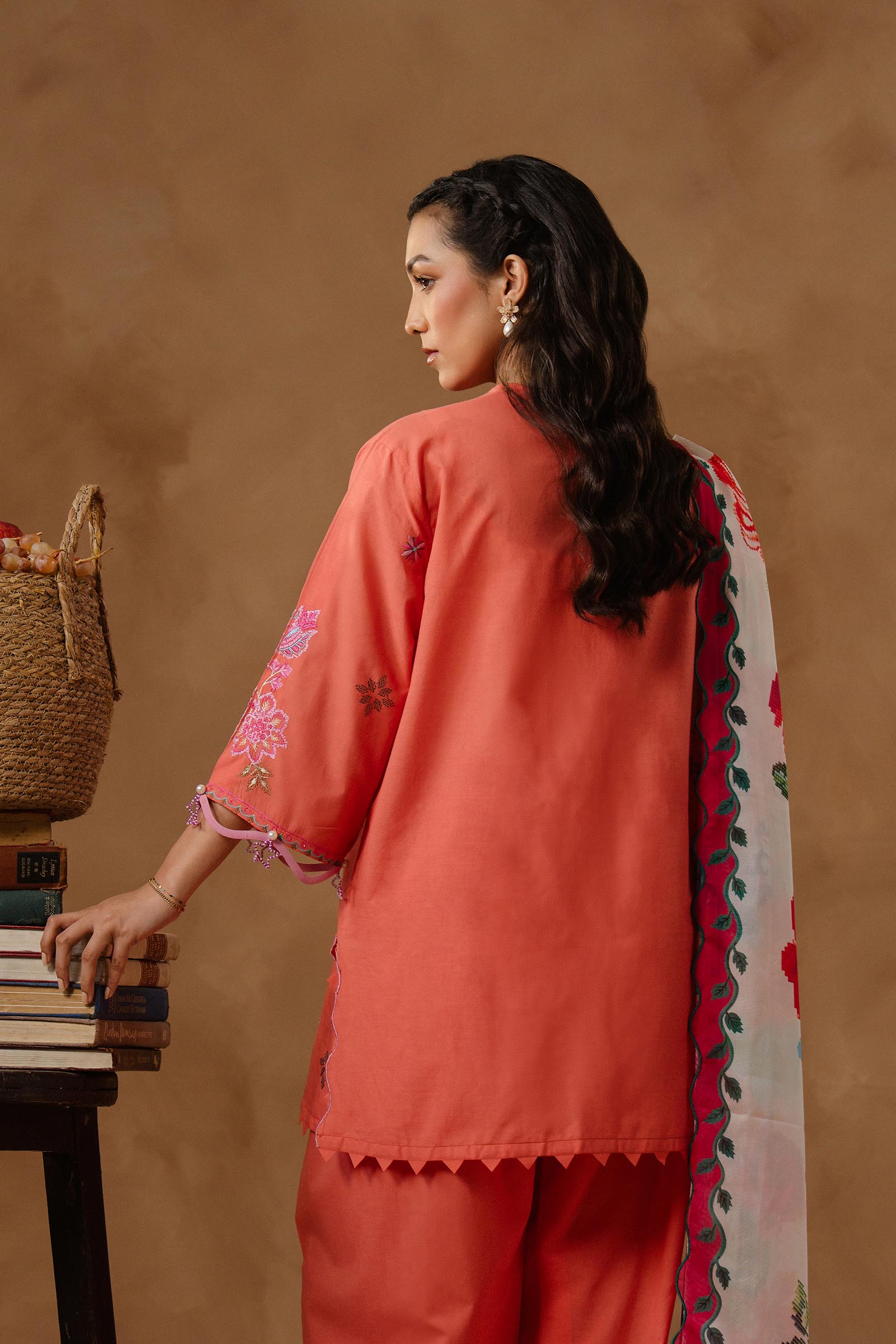 Unstitched Muzlin Lawn 3 Piece Suit Secondary image