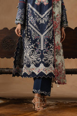 Unstitched Muzlin Lawn 3 Piece Suit