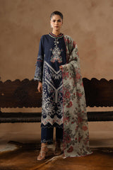 Unstitched Muzlin Lawn 3 Piece Suit