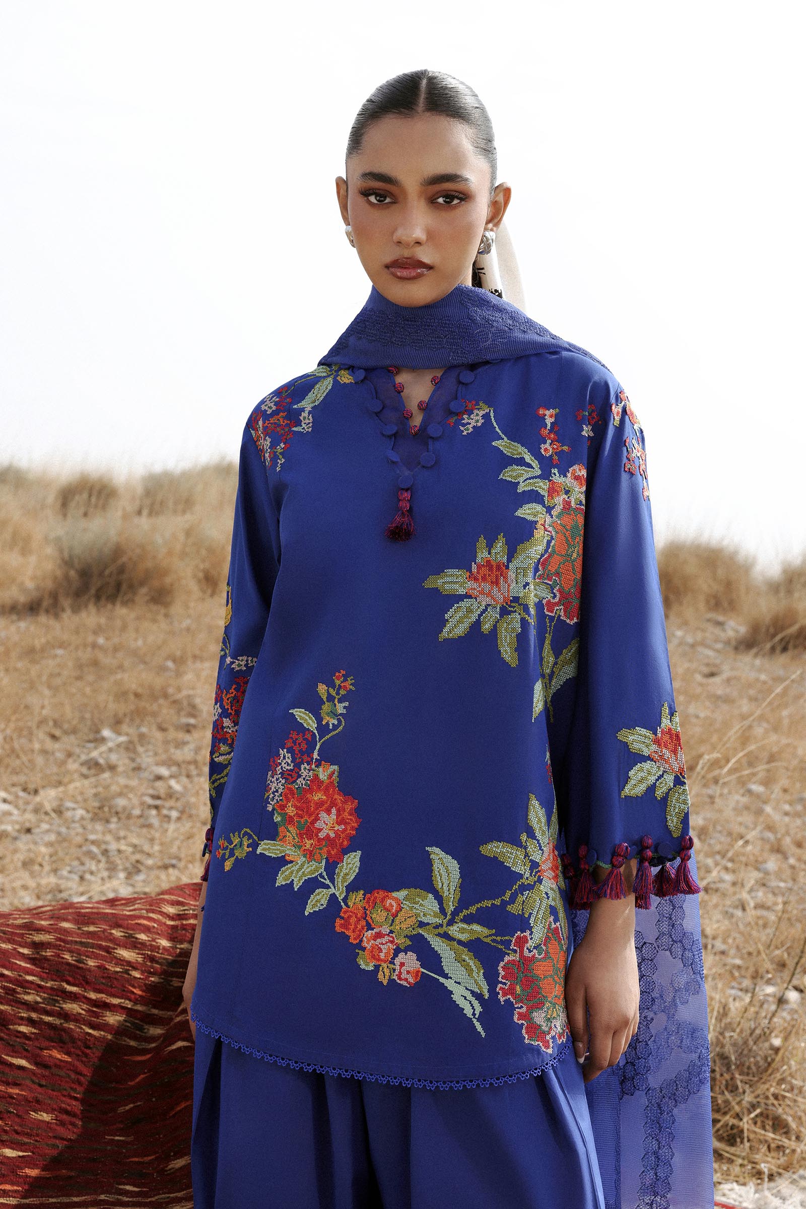 Unstitched Muzlin Lawn 3 Piece Suit