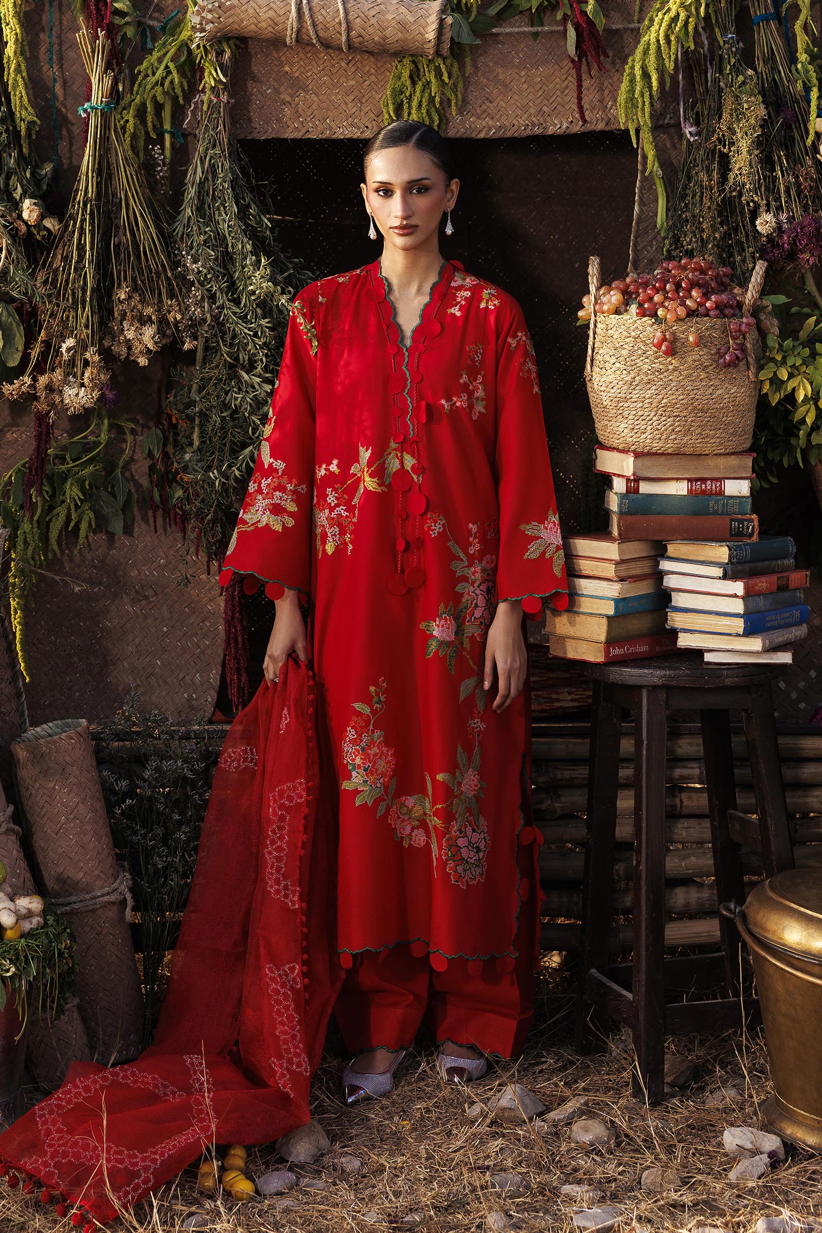Unstitched Muzlin Lawn 3 Piece Suit Main image