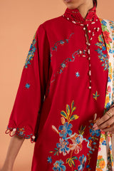 Unstitched Muzlin Lawn 3 Piece Suit