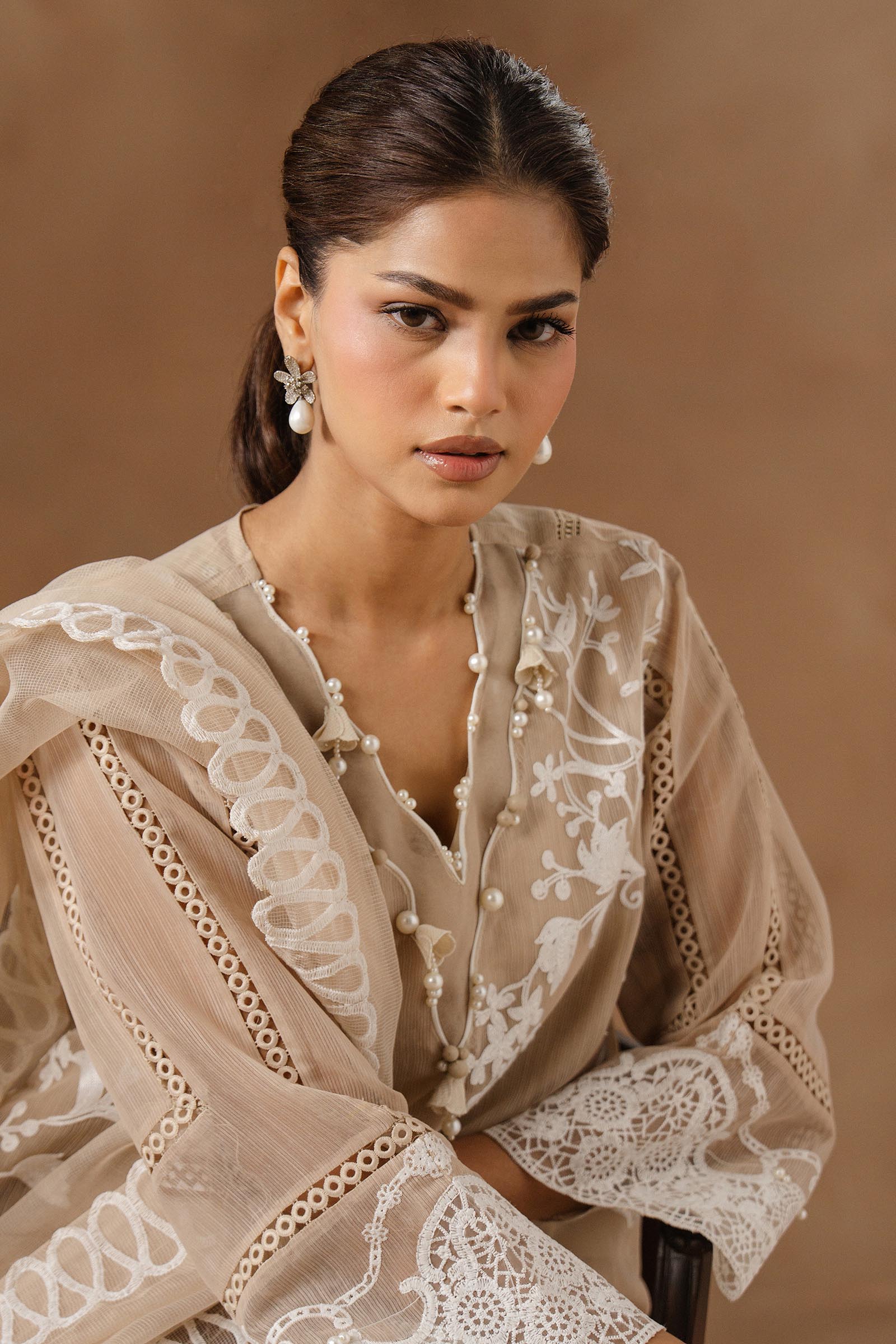 Unstitched Muzlin Woven 3 Piece Suit