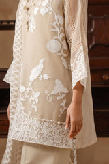 Unstitched Muzlin Woven 3 Piece Suit