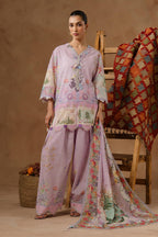 Unstitched Muzlin Lawn 3 Piece Suit