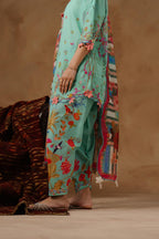 Unstitched Muzlin Lawn 3 Piece Suit