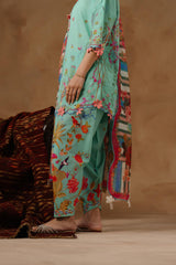 Unstitched Muzlin Lawn 3 Piece Suit