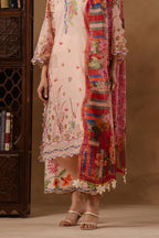 Unstitched Muzlin Lawn 3 Piece Suit