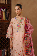 Unstitched Muzlin Lawn 3 Piece Suit