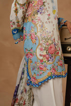Unstitched Muzlin Lawn 3 Piece Suit