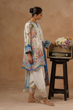Unstitched Muzlin Lawn 3 Piece Suit