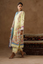 Unstitched Muzlin Lawn 3 Piece Suit